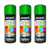 Lot de 3 bombes de peinture professionnelle Nespoli - vert jardin