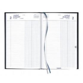 Agenda Journalier 2023 Banquier Large - 17 X 27 Cm - Noir - Brepols