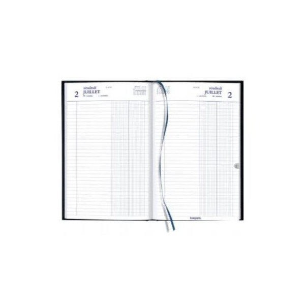 Agenda Journalier 2023 Banquier Large - 17 X 27 Cm - Noir - Brepols