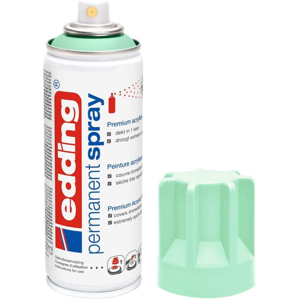 Bombe de peinture acrylique permanent Edding 5200 neo mint