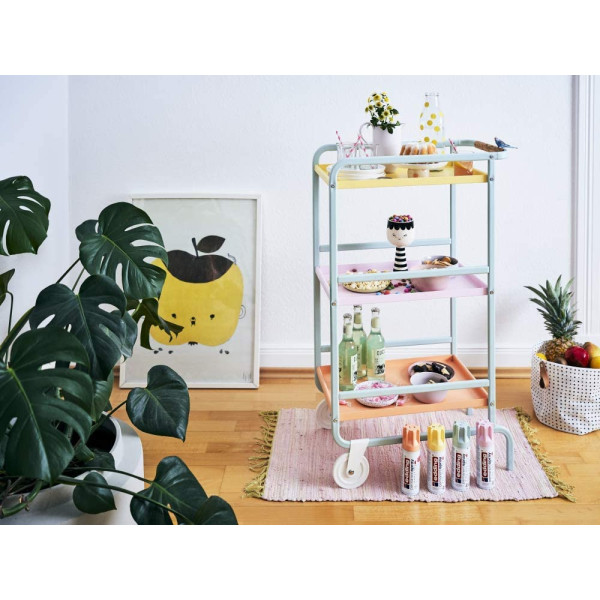 Bombe de peinture acrylique permanent Edding 5200 jaune pastel