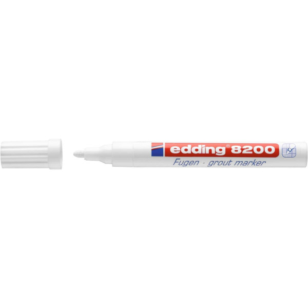 Marqueur joints Edding 8200 pointe ogive blanc