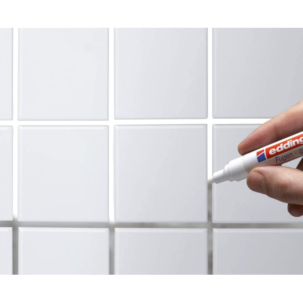 Marqueur joints Edding 8200 pointe ogive blanc