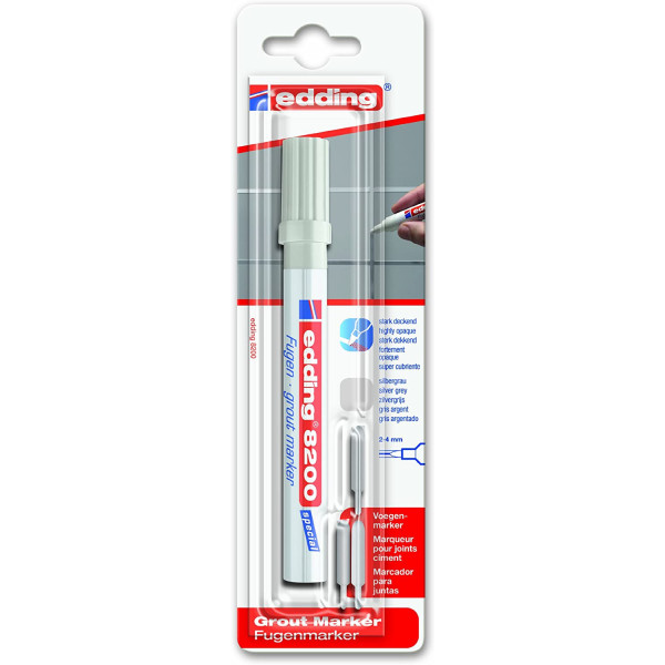 Marqueur joints Edding 8200 pointe ogive gris