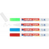 Lot de 4 marqueurs craie liquide Edding 4085 pointe ogive couleurs vives