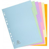 Lot de 5 pochettes d'intercalaires - 21 x 29,7 cm - 6 positions - Exacompta