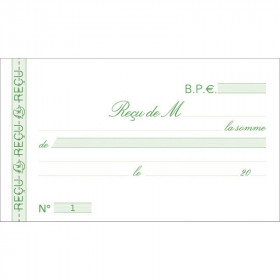 Lot de 3 Manifolds - Carnet de reçus - 10,5 x 18cm - Exacompta