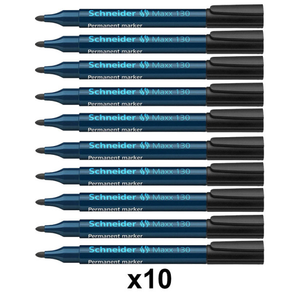 lot-10-marqueurs-permanent-noir-schneider-maxx-130