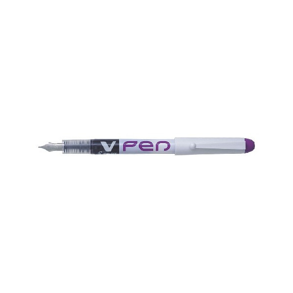 Stylo plume V-Pen effaçable pointe moyenne violet Pilot pas cher