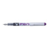 Stylo plume V-Pen effaçable pointe moyenne violet Pilot pas cher
