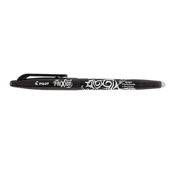 Stylo FriXion Ball pointe moyenne 0.7mm noir Pilot pas cher