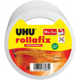 Ruban adhésif d'emballage Rollafix UHU 50 m x 50 mm