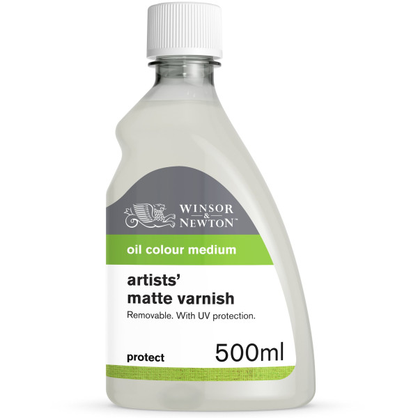 photo-Vernis - Mat - Pour peinture à l'huile - Réversible - Winsor et Newton - 500ml