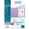 Paquet de 100 chemises Super Exacompta 24 x 32 cm carte rigide bleu