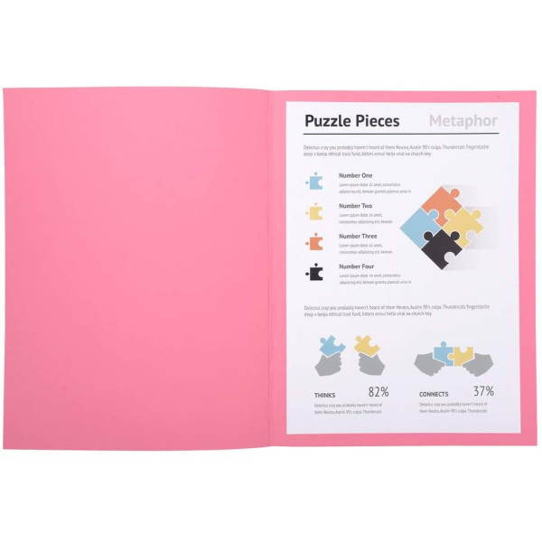 Paquet de 100 chemises Super Exacompta 24 x 32 cm carte rigide rose
