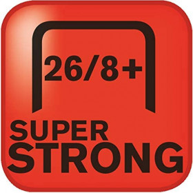 Boîte de 5000 agrafes 26/8 super strong Rapid