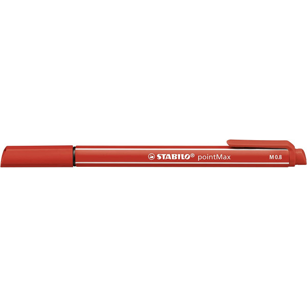 Pochette de 4 stylos-feutres STABILO pointMax - pointe moyenne - coloris classique