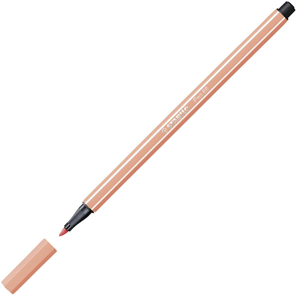 Pochette de 15 feutres de dessin STABILO Pen 68 - pointe moyenne - coloris pastel
