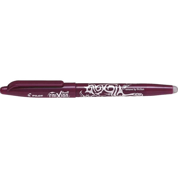Stylo FriXion Ball pointe moyenne 0.7mm lie de vin Pilot