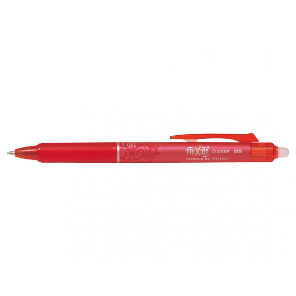 Stylo FriXion Ball Clicker 0.5 pointe fine rouge Pilot