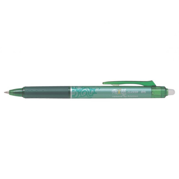 Stylo FriXion Ball Clicker 0.5 pointe fine vert Pilot
