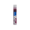 Lot de 3 recharges FriXion pointe moyenne 0,7mm lie de vin Pilot