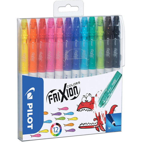 Pochette de 12 feutres de coloriage effaçable FriXion Colors Pilot
