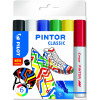 Pochette de 6 marqueurs peinture multi supports Pintor Pilot coloris classiques