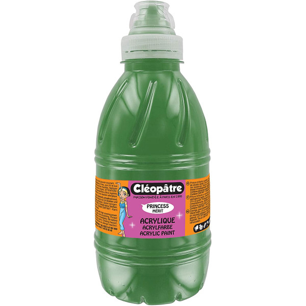 Peinture acrylique Princess Mérit - Vert émeraude - 500 ml - Cléopâtre