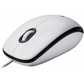 Souris Filaire USB Logitech M100 blanche