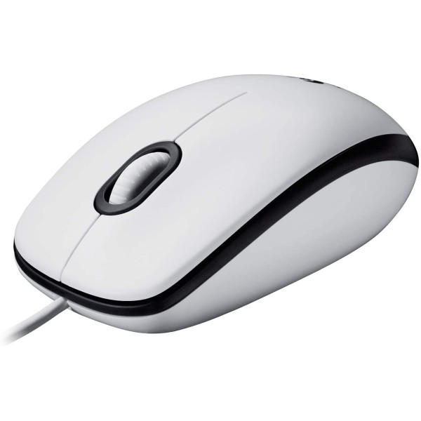 Souris Filaire USB Logitech M100 blanche