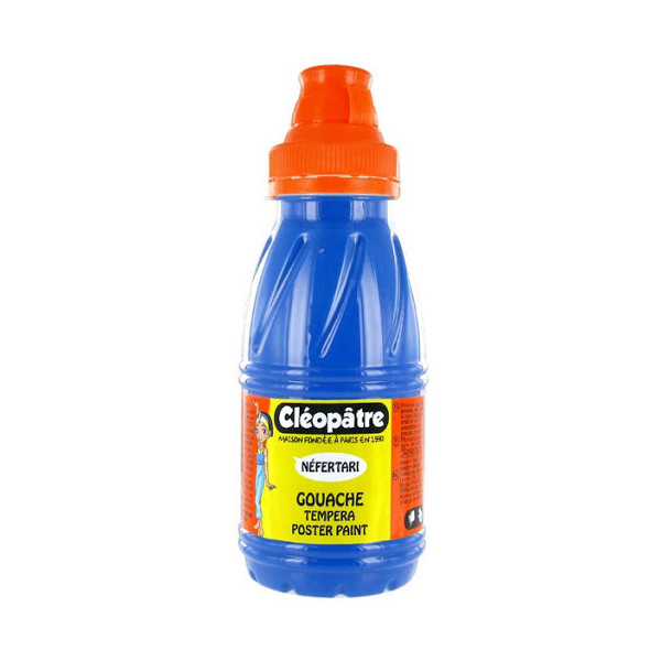 Peinture gouache Néfertari - Bleu primaire - 250 ml - Cléopâtre