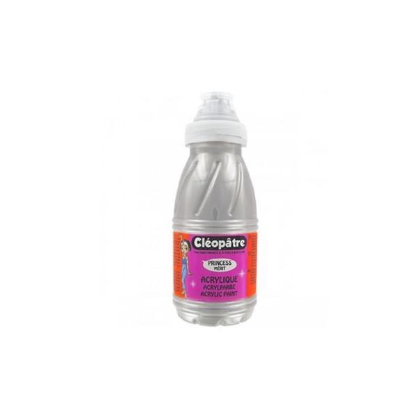 Peinture acrylique Princess Mérit - Argent - 250 ml - Cléopâtre