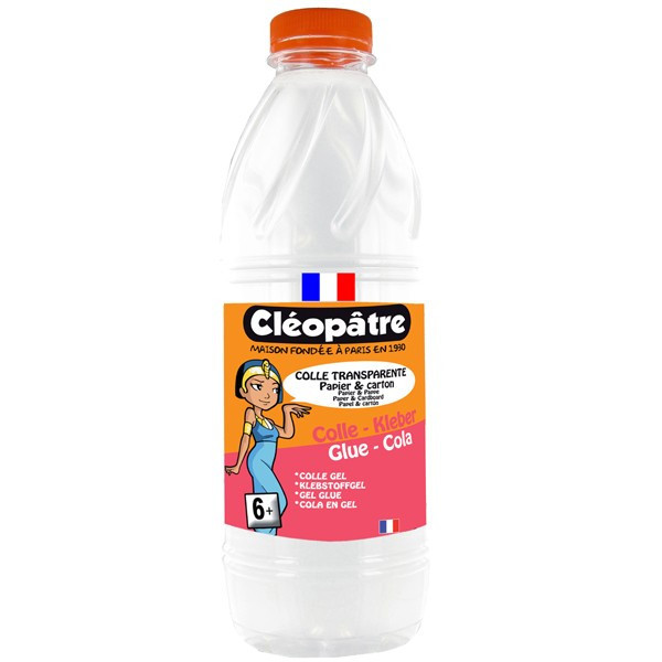 Flacon de colle transparente Cléopâtre 1kg