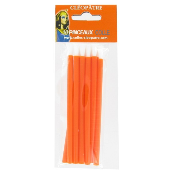 Sachet de 10 pinceaux pour colle Cléopâtre