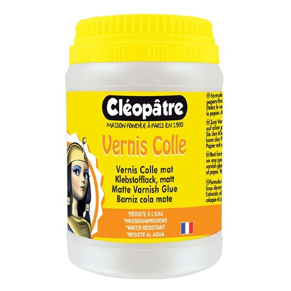 photo-Vernis colle - Mat - Loisirs créatifs - Tous supports - Cléopâtre - 250g