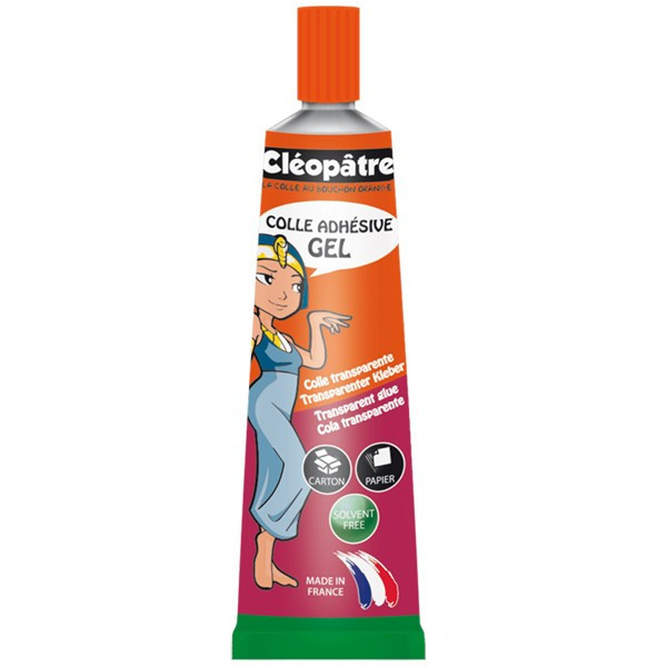 Colle gel universelle Cléopâtre pour écolier tube de 30g
