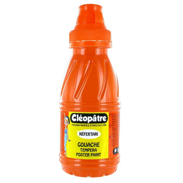 Peinture gouache Néfertari - Orange - 250 ml - Cléopâtre