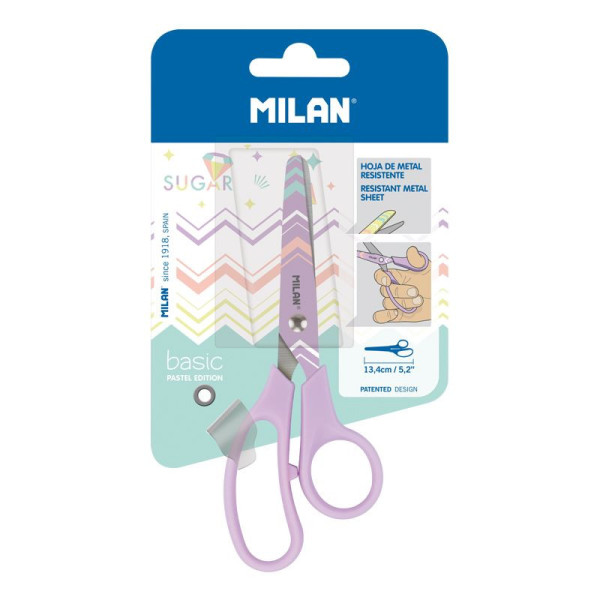 Ciseaux scolaire Basic Milan couleur pastel lilas