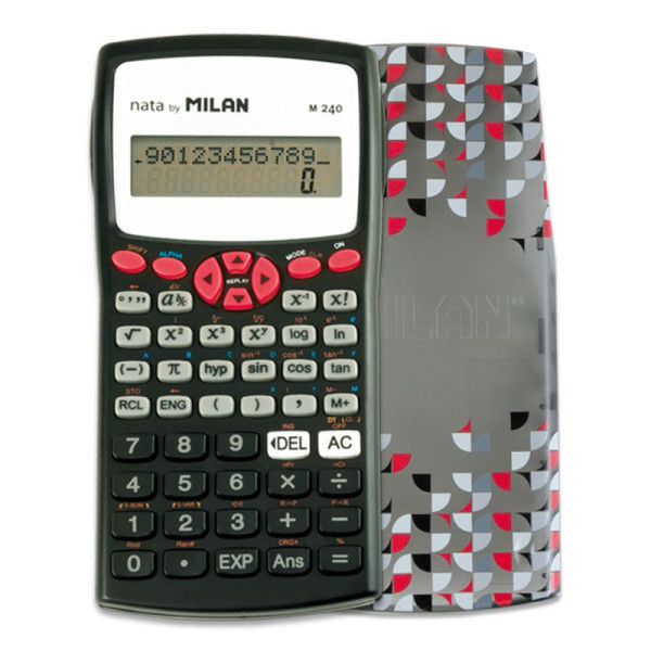 Calculatrice scientifique M240 Milan avec étui imprimé