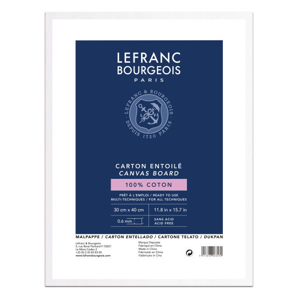 photo-Carton entoilé - 30x40cm - 100% coton - Lefranc Bourgeois