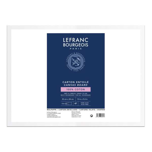 photo-Carton entoilé - 33x24cm - 4F - 100% coton - Lefranc Bourgeois