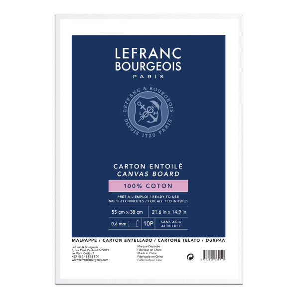 photo-Carton entoilé - 55x38cm - 10P - 100% coton - Lefranc Bourgeois