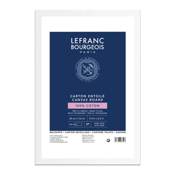 photo-Carton entoilé - 24x16cm - 2P - 100% coton - Lefranc Bourgeois