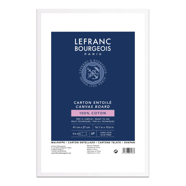 photo-Carton entoilé - 41x27cm - 6P - 100% coton - Lefranc Bourgeois