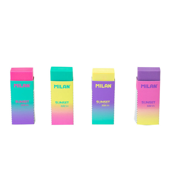 Gomme en plastique couleurs pastels Milan