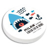 Gomme blanche ronde synthétique Shark Attack Milan