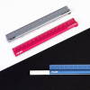 Règle en métal 15 cm avec gomme blanche intégrée Milan
