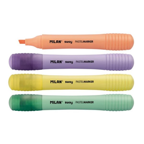 Lot de 4 surligneurs Sway Milan couleurs pastels