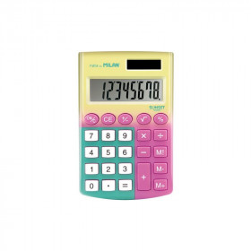 Calculatrice de poche coloris pastels Milan